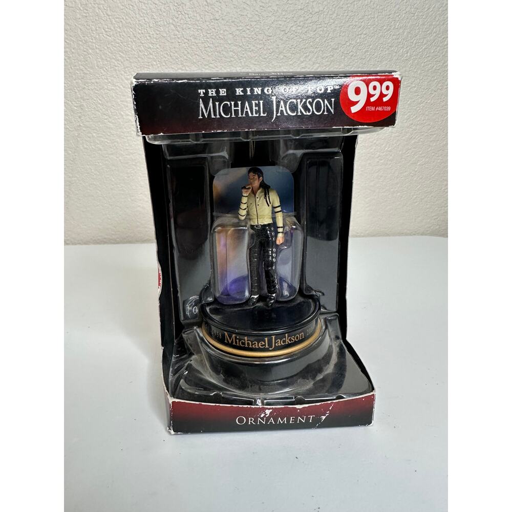 Santa's Best Michael Jackson 2009 Memorial Ornament Smooth Criminal White Suit